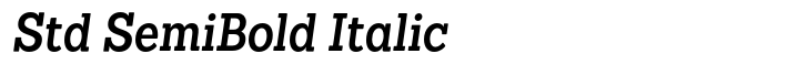 Sanchez Condensed Std SemiBold Italic