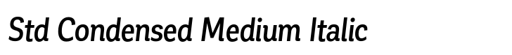 Corporative Std Condensed Medium Italic