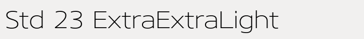 Core Sans N Std 23 ExtraExtraLight