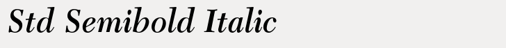New Caledonia Std Semibold Italic