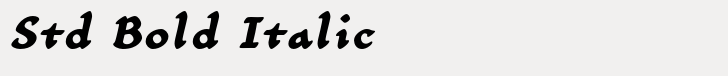 Carlin Script Std Bold Italic