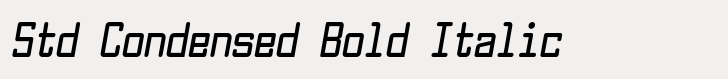 Larabiefont Std Condensed Bold Italic