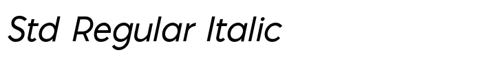 Pontiac Std Regular Italic