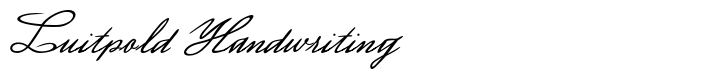 Luitpold Handwriting