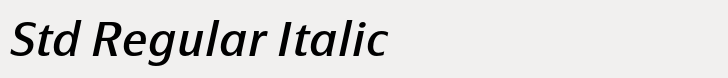 FF Page Sans Std Regular Italic