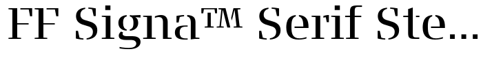 FF Signa™ Serif Stencil