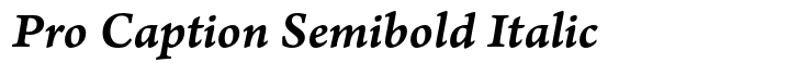 Arno Pro Caption Semibold Italic