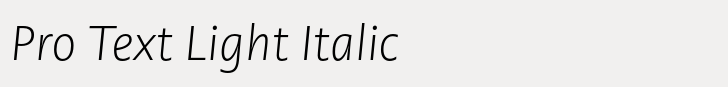 PMN Caecilia Sans Pro Text Light Italic
