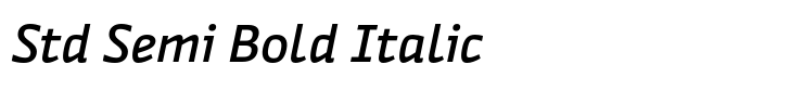 Ways Std Semi Bold Italic