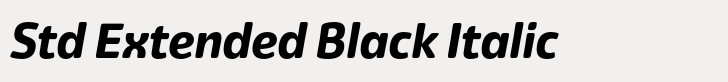 Eigerdals Std Extended Black Italic
