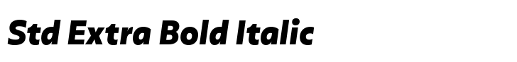 Olivetta Std Extra Bold Italic