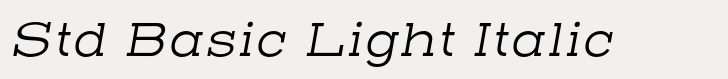 Henderson Slab Std Basic Light Italic