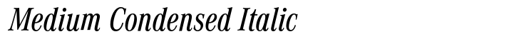 Corporate A WGL Medium Condensed Italic