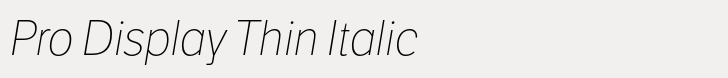 LFT Etica Pro Display Thin Italic