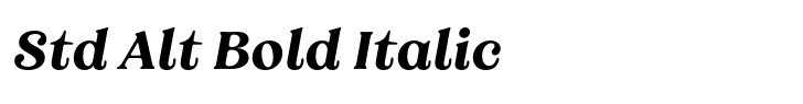 Grobek Std Alt Bold Italic