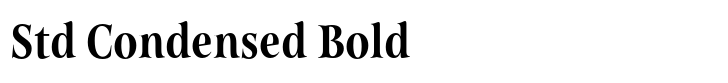 Belda Std Condensed Bold