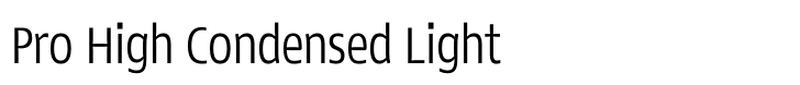 Lipa Agate Pro High Condensed Light