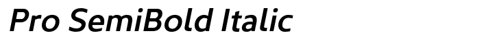 Kyrial Sans Pro Pro SemiBold Italic