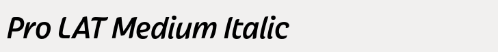Iskra Pro LAT Medium Italic