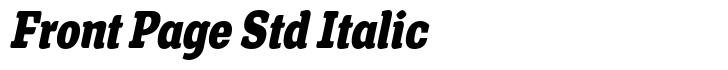 Front Page Std Italic