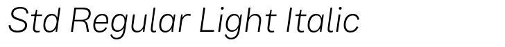 Bruta Global Std Regular Light Italic