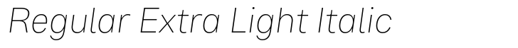 Bruta Pro Regular Extra Light Italic