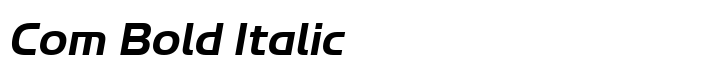 ITC Handel Gothic Com Bold Italic