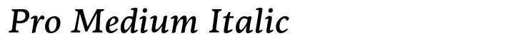 PF Centro Serif Pro Pro Medium Italic