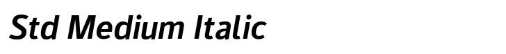 Kylo Sans Std Medium Italic