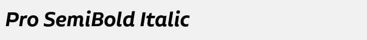 Aalto Sans Pro SemiBold Italic