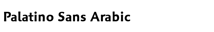 Palatino Sans Arabic