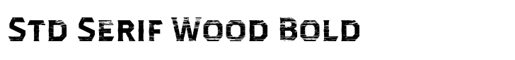 Dever Std Serif Wood Bold