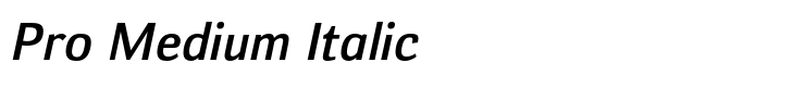 Deca Sans Pro Medium Italic