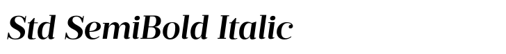 Prumo Deck Std SemiBold Italic