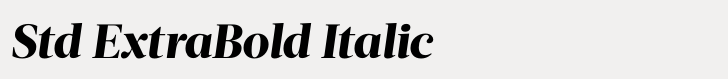 Acta Headline Std ExtraBold Italic