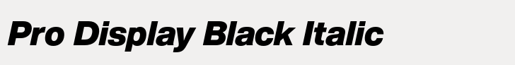 Helvetica Now Pro Display Black Italic