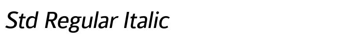 Kylo Sans Std Regular Italic
