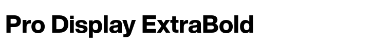Helvetica Now Pro Display ExtraBold
