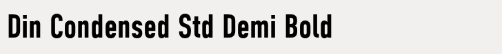 Din Condensed Std Demi Bold