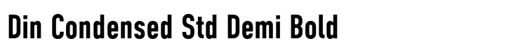 Din Condensed Std Demi Bold