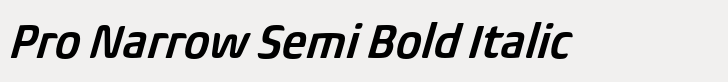 Biome Pro Narrow Semi Bold Italic