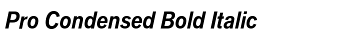 Applied Sans Pro Condensed Bold Italic