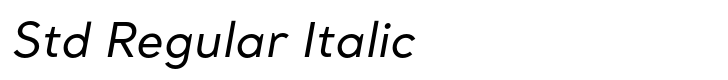 Santral Std Regular Italic