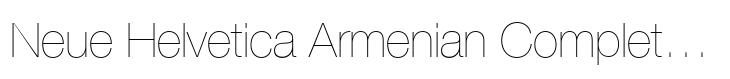Neue Helvetica Armenian Complete Family Pack