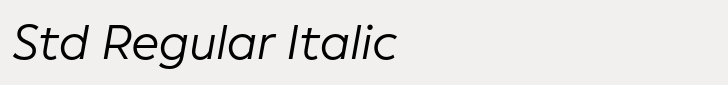 Facundo Std Regular Italic
