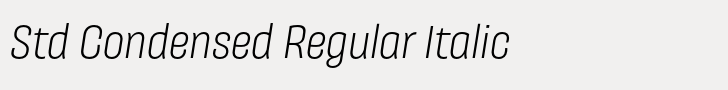 Galeana Std Condensed Regular Italic