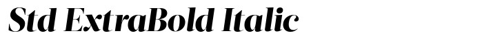 Acta Display Std ExtraBold Italic