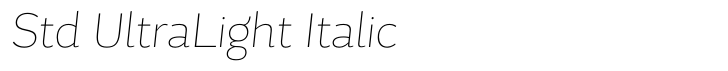 Magallanes Condensed Std UltraLight Italic