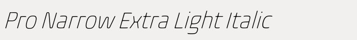 Biome Pro Narrow Extra Light Italic