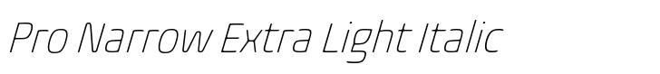 Biome Pro Narrow Extra Light Italic